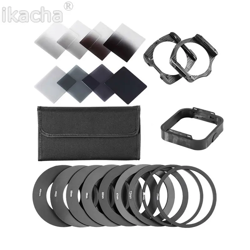 

20in1 Universal Neutral Density ND2 4 8 16 Filter Kit for Cokin P Set SLR DSLR Camera Lens Camera Photo Accessories