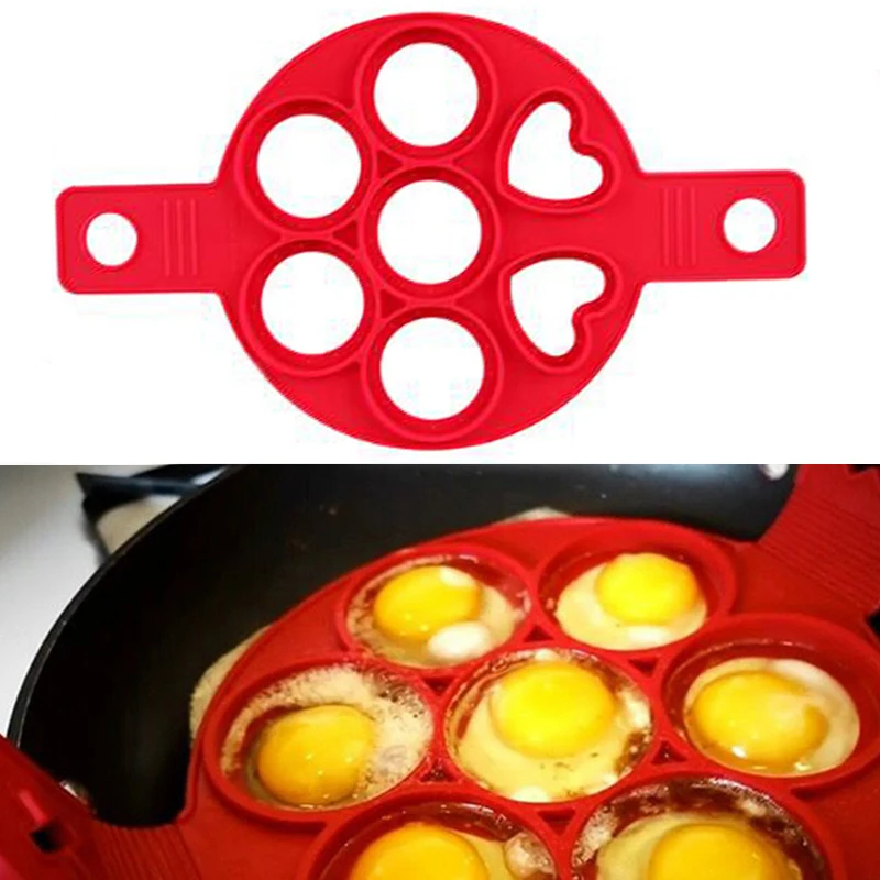 Силиконовые инструмент для выпечки яиц антипригарный готовки кольцевой