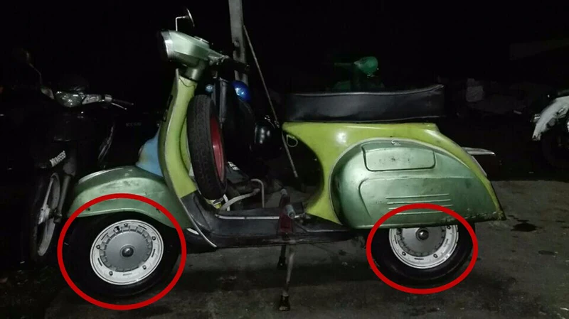 Чехол для обода мотоцикла Alconstar скутера Piaggio Vespa 10 дюймов алюминиевый обод колеса