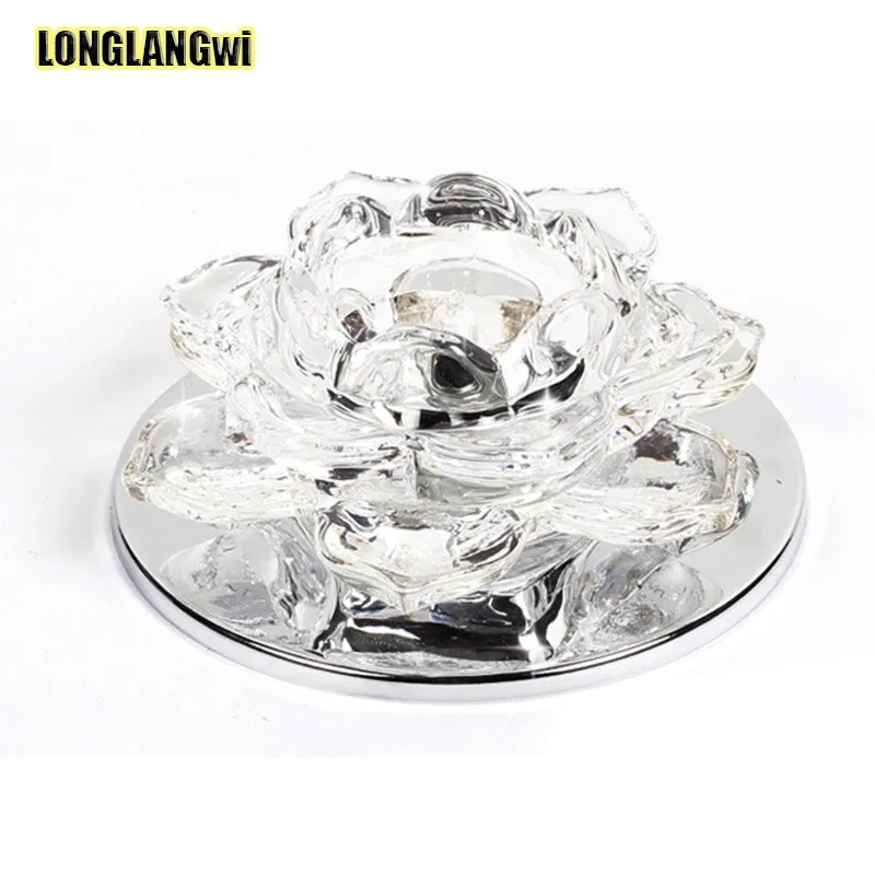 Современный светодиодный потолочный светильник с кристаллами в фойе коридоры