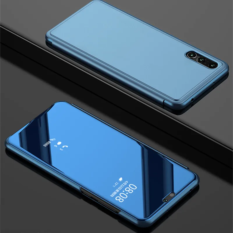 Зеркало флип чехол для huawei P Smart P20 P10 Коврики 10 20 Plus Pro P9 P8 NOVA 2i 3e Honor V10 9 8 Lite 7A 7C Y7 Y6 Y5