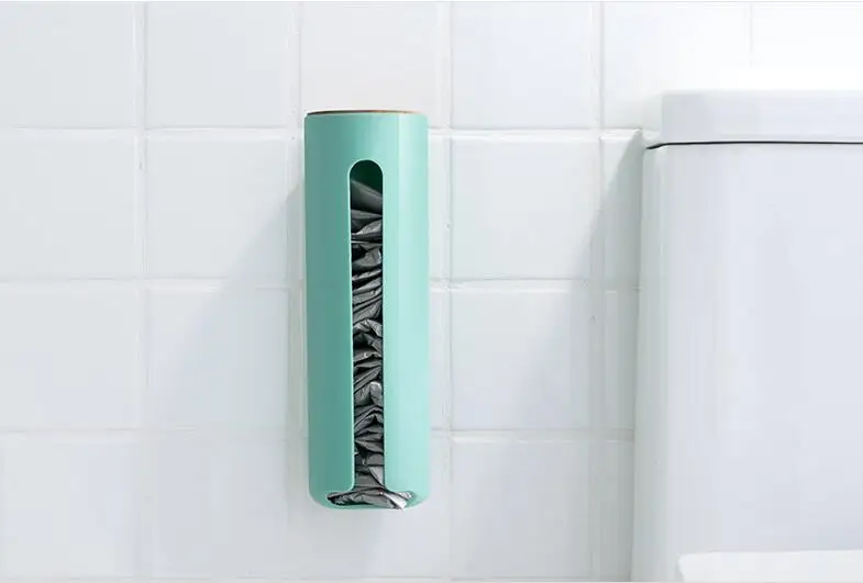 1PC Wall Hanging Garbage Bag Box Home Grocery Holder Mount Storage Dispenser Plastic kitchen Organizer Rack OK 0846 | Дом и сад