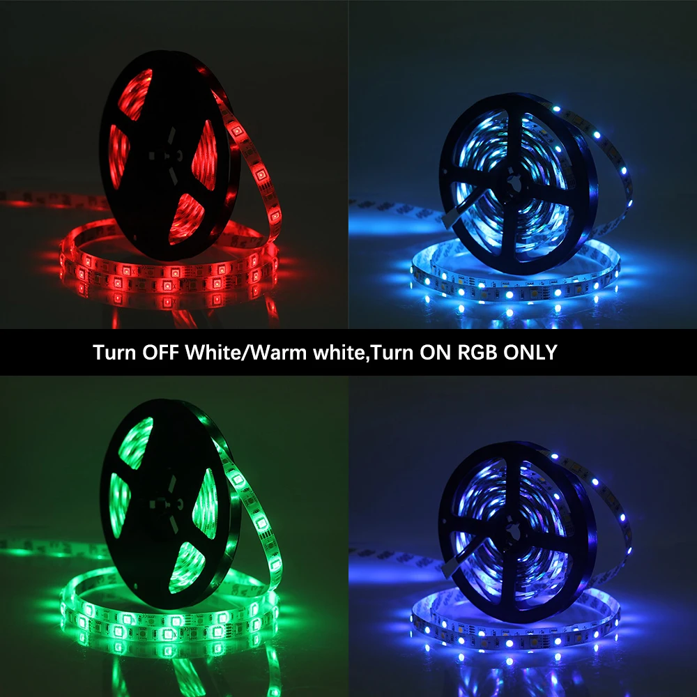 DC12V светодиодный полосы 5050 RGBW/RGBWW с мини 3Key RGBW контроллер 5PIN гибкие света RGB W/WW|5050 led