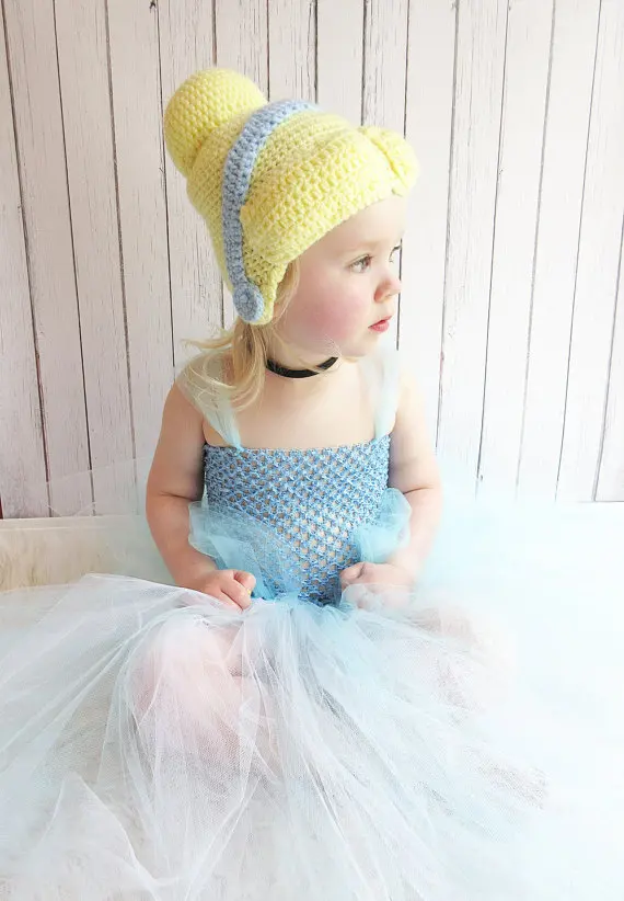 baby Photo Prop Halloween wig costume Princess Tiana inspired / hat and the Frog 6month- adult free shipping | Детская одежда и