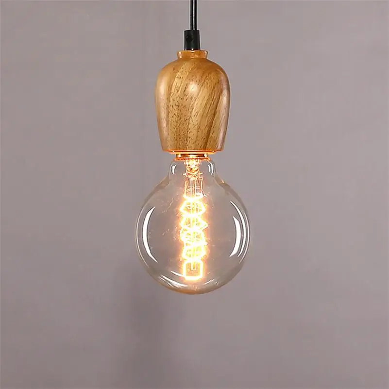 Американский Сельский подвесные светильники Винтаж черный шнур подвесной