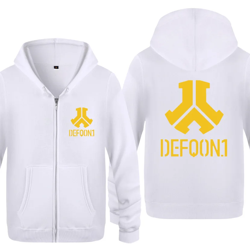 Толстовка с капюшоном рок-группы Felpa Defqon 1 мужская флисовая куртка на молнии