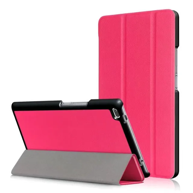 Чехол для lenovo Tab 4 8, TB-8504x кожаный чехол smart Cover для lenovo TAB 4 8 TB-8504F TB-8504 TB-8504N чехол для планшета С Откидывающейся Крышкой - Цвет: rose red-ka si te
