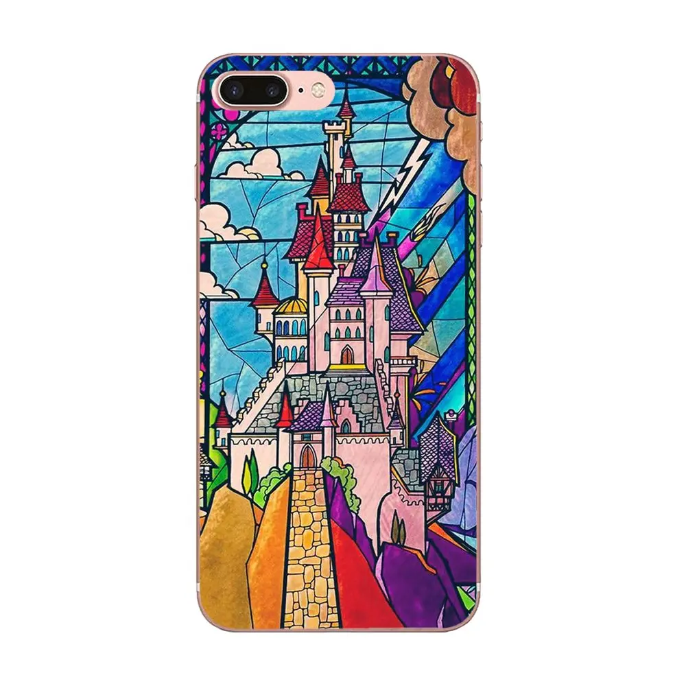 Мягкий TPU мобильный телефон для Apple iPhone 4 4S 5 5C 5S SE 6 6S 7 8 Plus X XS Max XR Beauty And The