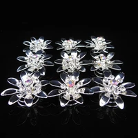 2015 new fashion 120 pcs silver flower bridal wedding prom crystal rhinestone twists spins hair pins hair clips hair accessory