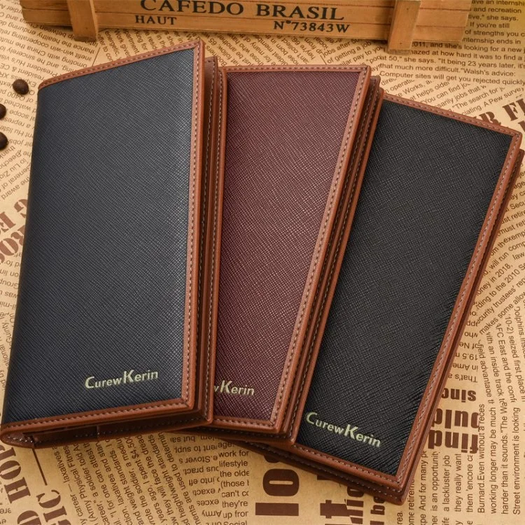 2018 мужские кошельки роскошный бренд клатч деловой кошелек мужской кожаный