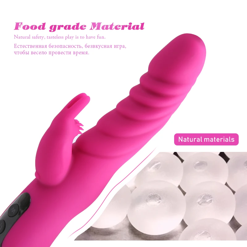 Силиконовый фаллоимитатор больших размеров вибратор USB зарядка G Spot кролик