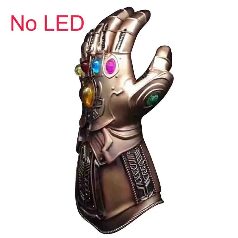 Светодиодный светильник Thanos Gauntlet Косплей светодиодный перчатки ПВХ игрушки для детей и взрослых подарок костюм реквизит