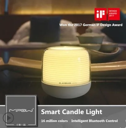 PLAYBULB смарт-свеча S светодиодный ночник RGB Сменные Цвет беспламенного свечи USB