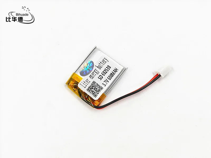 XHR 2P 2 54 полимерная литиевая батарея 602530 3 7 V UL Bluetooth Колонка UN38.3 MSDS 600mah сертификация