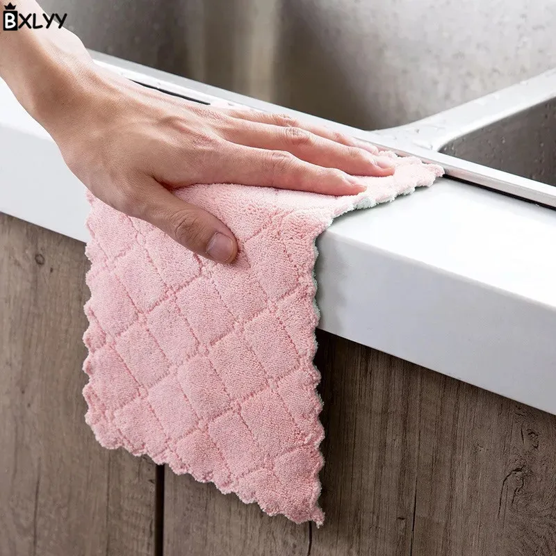 BXLYY 27x16 см многофункциональная тряпка из кораллового бархата домашняя для уборки