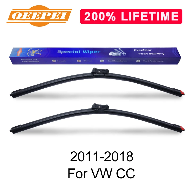 QEEPEI Замена стеклоочистителя для VW CC 2011 2018 силиконовая Резина лобовое стекло