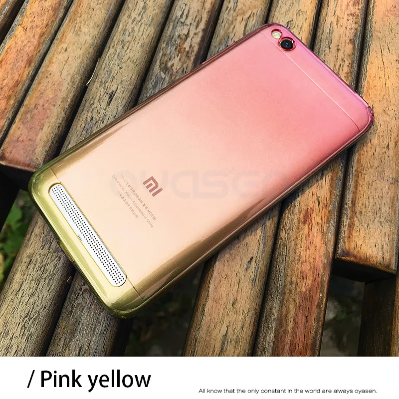 Градиентные цветные Чехлы для Xiaomi Redmi 6 6A Pro 5A 4A Ультратонкий Мягкий защитный чехол