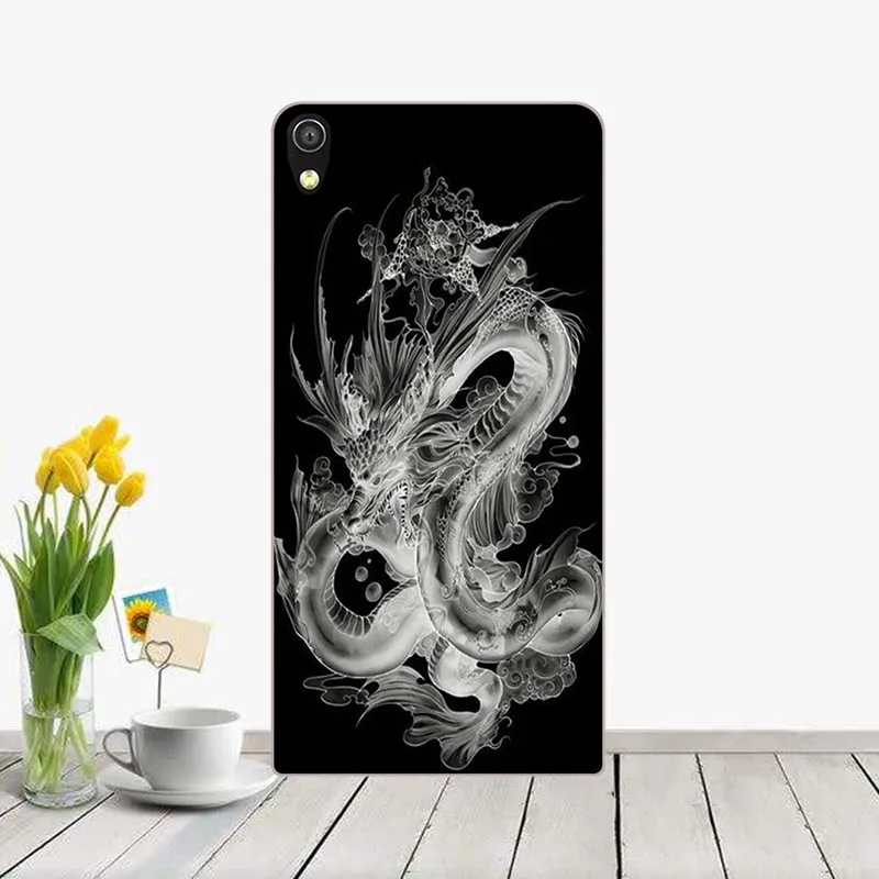 Жесткий пластиковый чехол для телефона Huawei Ascend P6 с красочным принтом жесткий