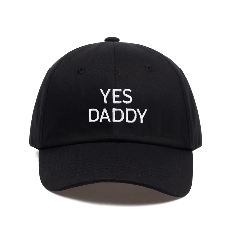 

2018 new Yes Daddy Embroidered Adjustable golf Cotton Cap Dad Hat Black baseball cap men women Hip-hop snapback cap hat