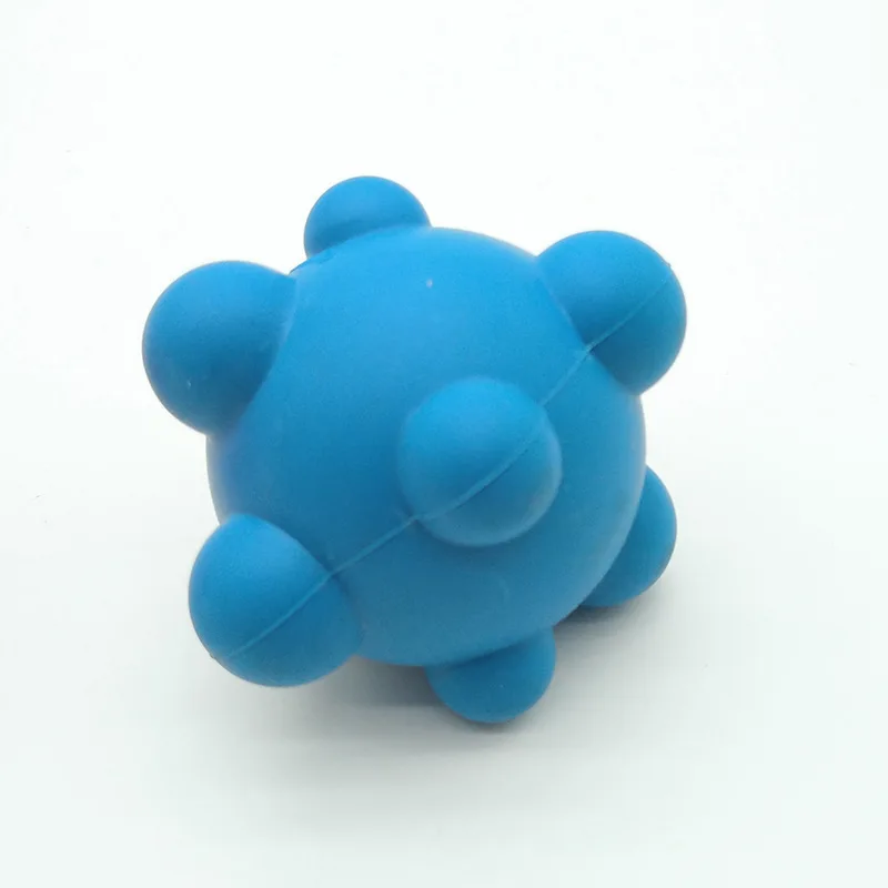 Blue Игрушки-мячи для собак для обучения пищевой класс резиновые игрушки для собак Прочные эластичные Жевательные Шарики игрушки для щенков маленькие/большие собаки - Цвет: Blue