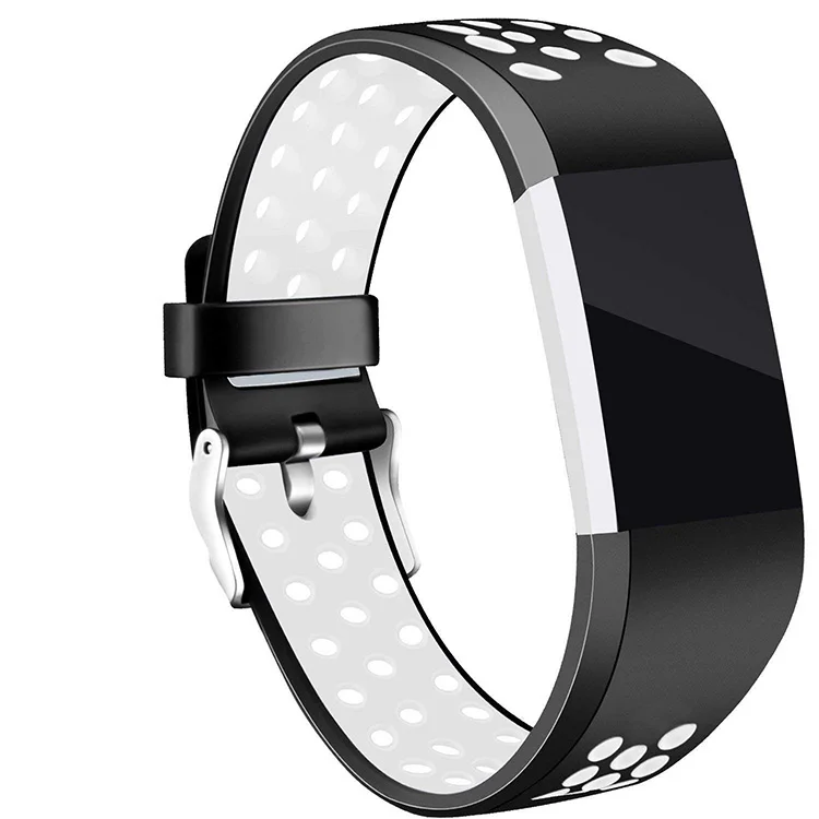 BOX-W Replacement Bands Compatible for Fitbit Charge 2 Adjustable Breathable Wristbands with Air Holes Straps |
