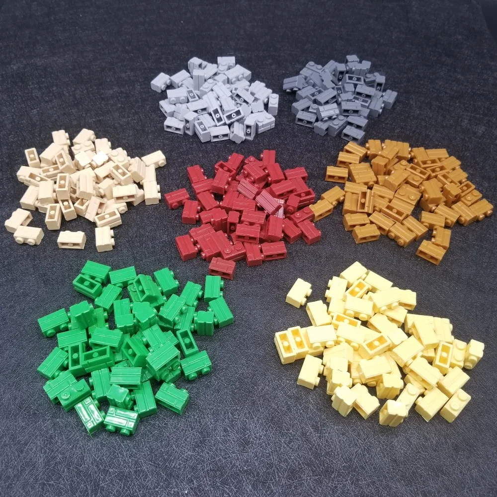 50 шт./компл. 1x2 бежевые настенные кирпичные городские игрушки MOC совместимые