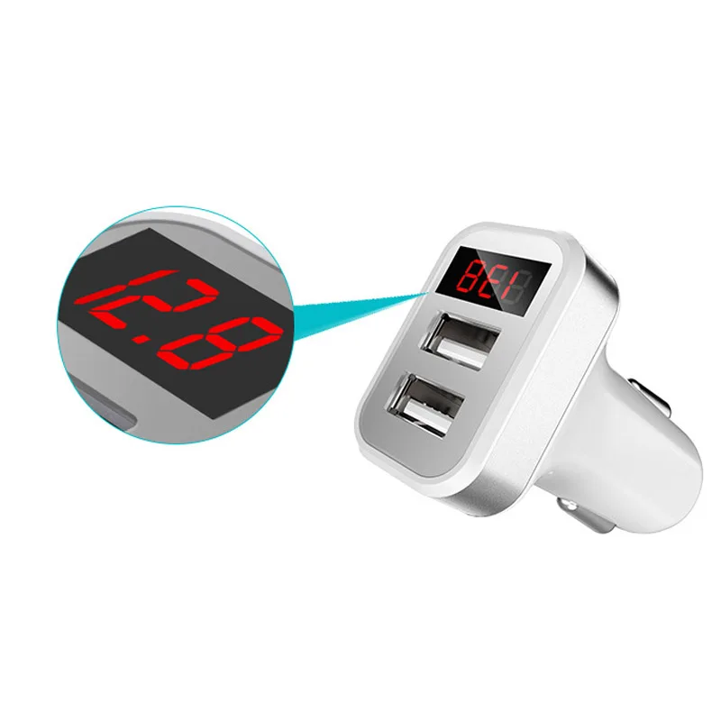Новое автомобильное зарядное устройство 5V 2.1A Быстрая зарядка двойной USB порт