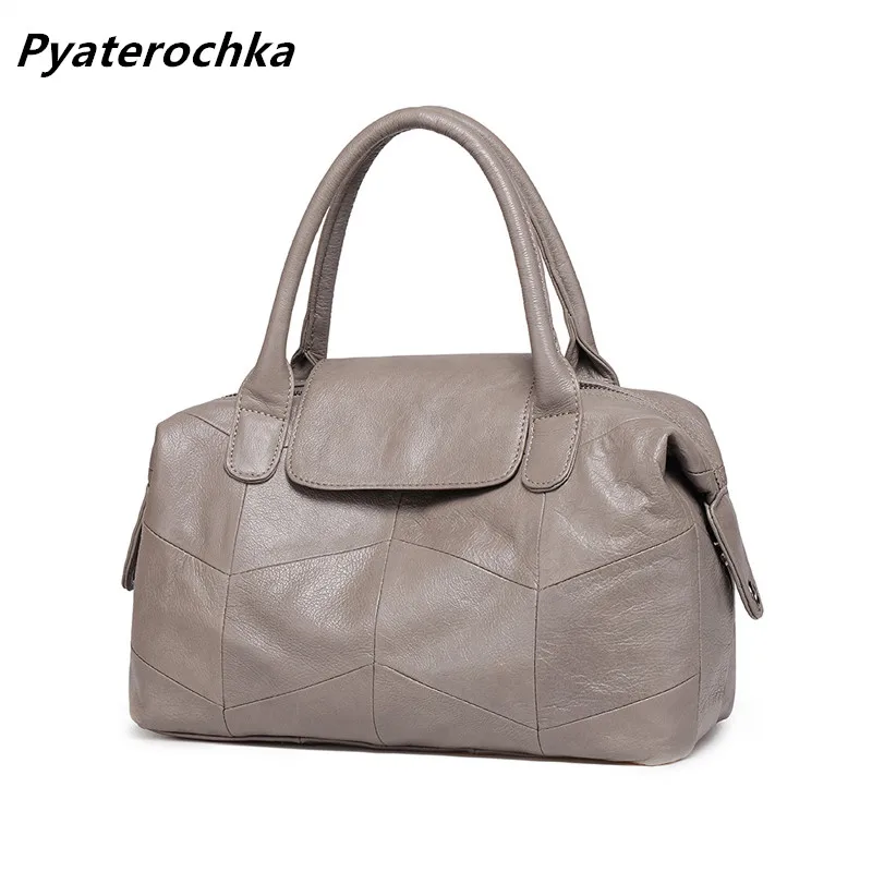 Pyaterochka, Сумки из натуральной кожи, женские модные вместительные сумки, роскошные сумки на плечо, известный бренд, Женская Повседневная Сумка-тоут