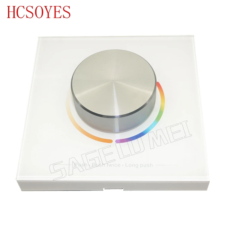 DC5V-24V RGB+CCT PWM controller RF Remote Knob panel 4A*3CH RGB CCT rotate with Wall mounted for dimmer led strip | Освещение