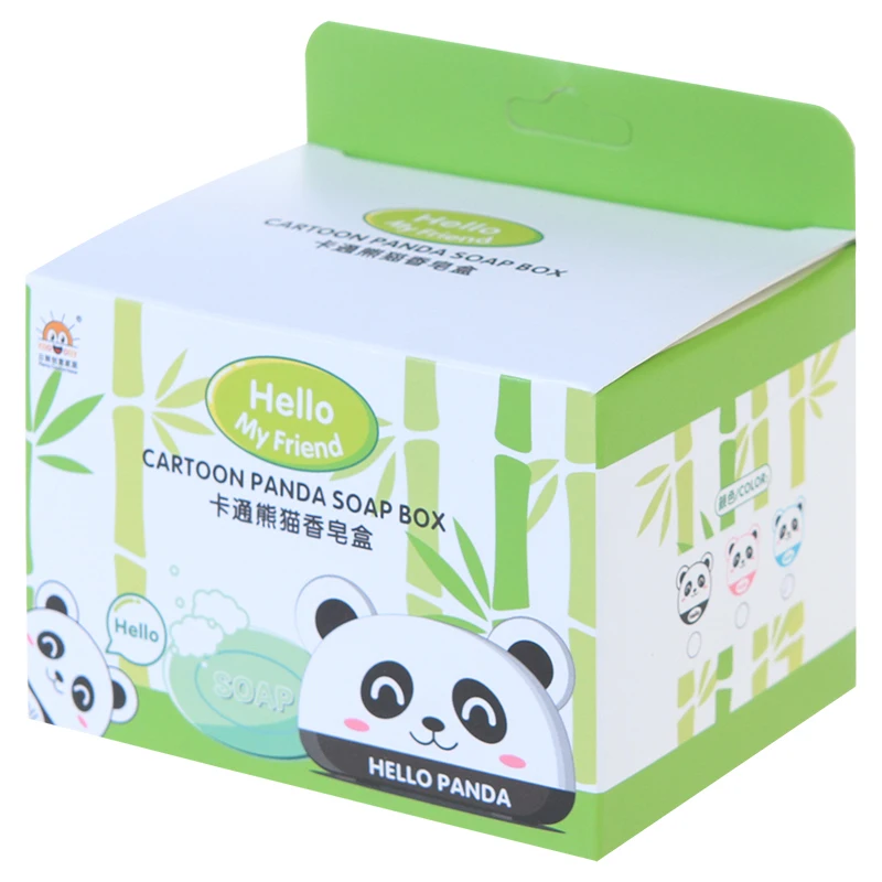 Модная двухслойная Коробка для мыла leachate panda аксессуары ванной комнаты мыльница