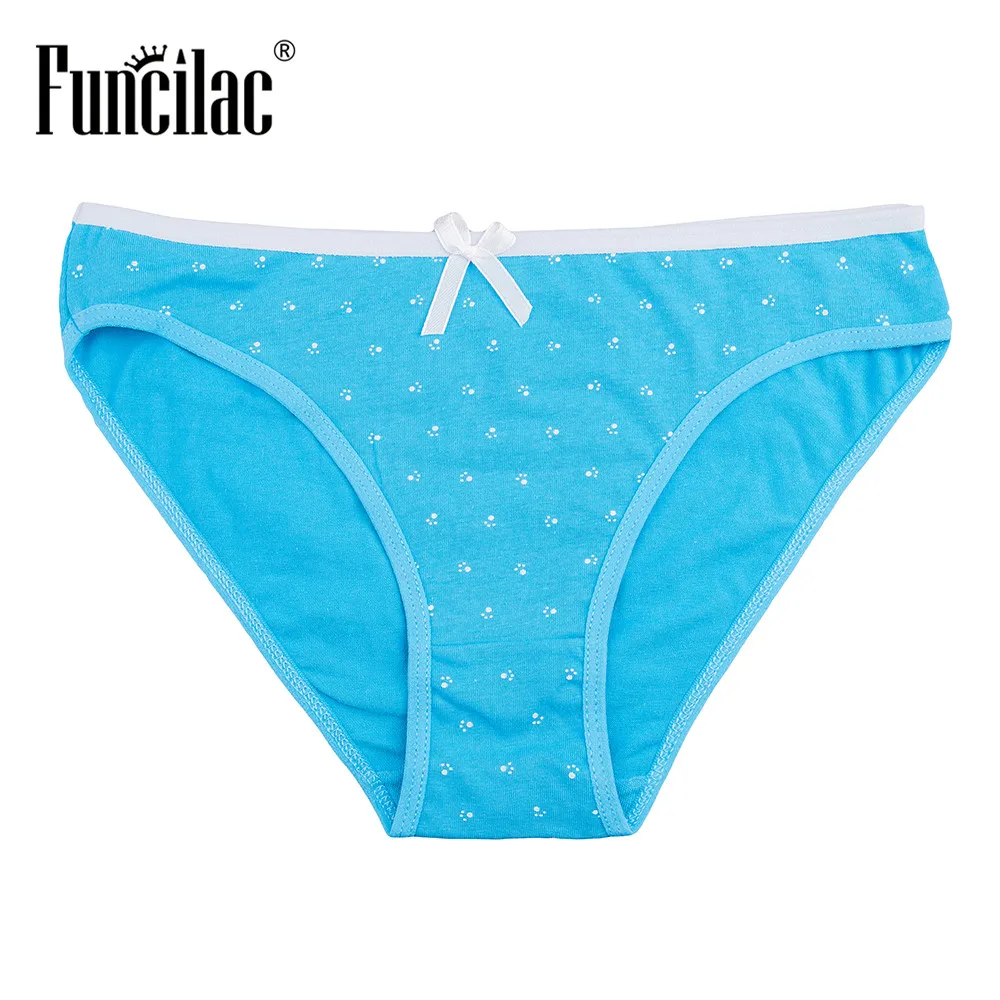 FUNCILAC женское нижнее белье сексуальные трусики в горошек хлопковые бесшовное 5