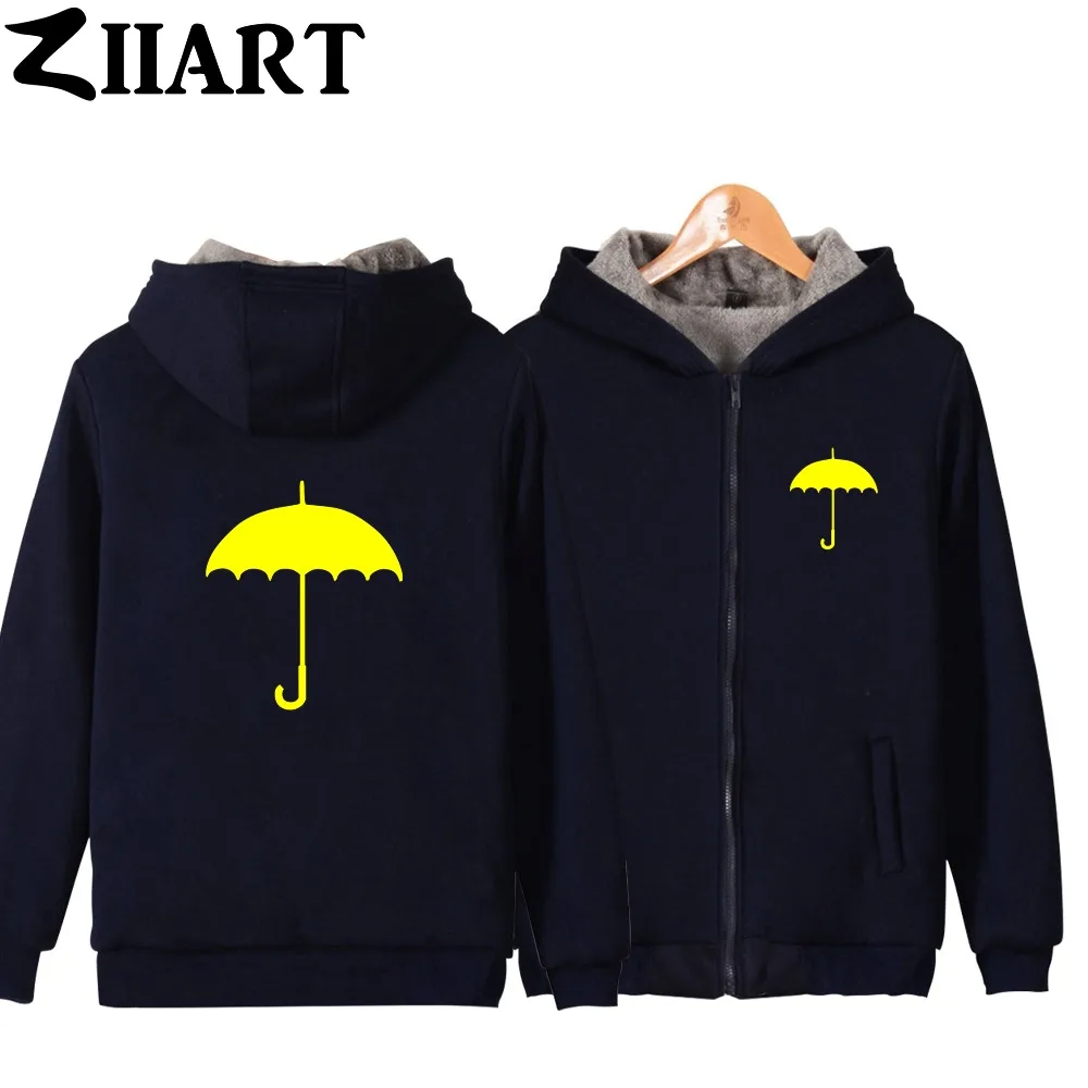 HIMYM желтая пара зонтиков одежда для девочек и женщин на молнии Осень зима плюс