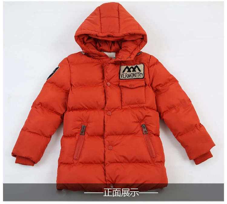 2017 Teenagers Boys Jacket Winter Jackets For Down Kids Warm Hooded Outerwear Coat Children Clothes |
