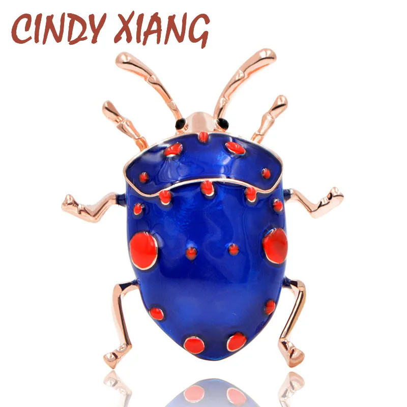 Женская Брошь Жук CINDY XIANG брошь синего цвета с эмалью 2018|brooches for women|brooch fashionfashion brooch