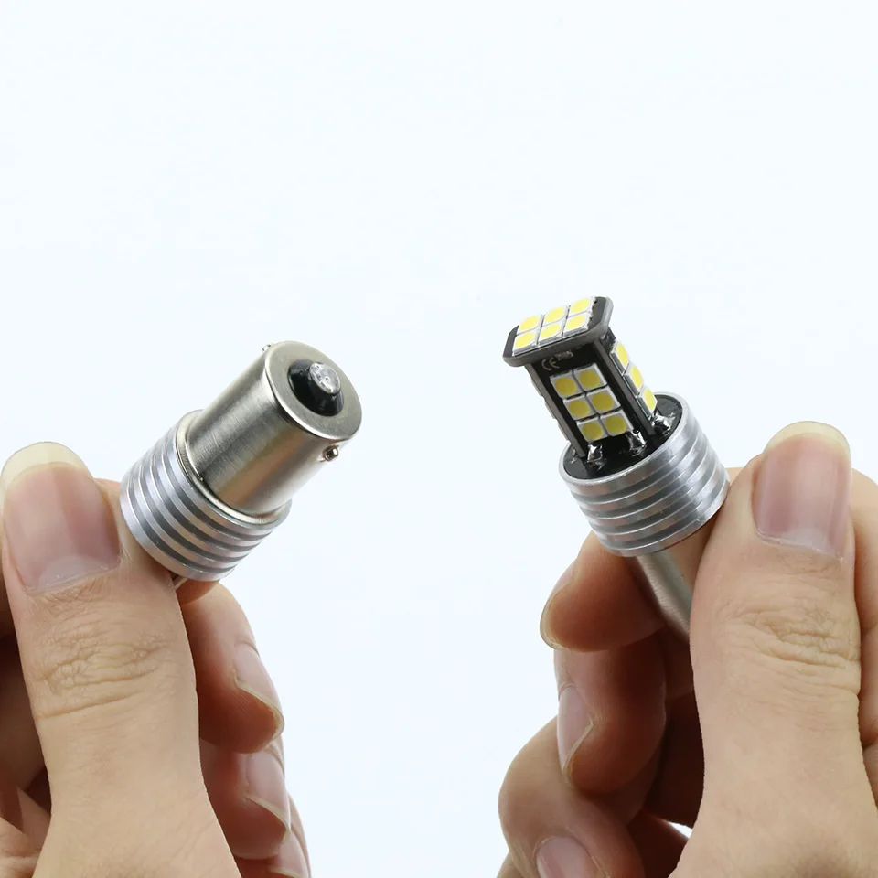 ANMINGPU 2 шт. сигнальная лампа P21W Ba15s светодиодный 24 3030SMD лампы для автомобильных фар