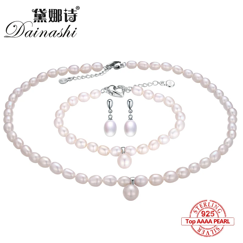 Dainashi 2019 925 пробы серебряные натуральные пресноводные ювелирные изделия из
