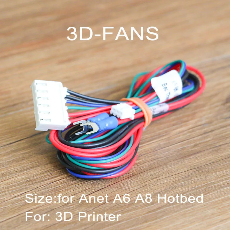 1 шт. Anet A6 A8 горячий кабель с термистором для Mendel RepRap i3 3D принтер Подогреваемая