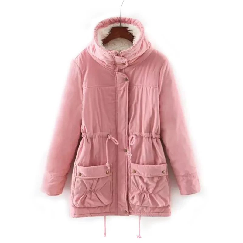 2017 зимние женские кашемировые пуховики парки свободного покроя шерстяное