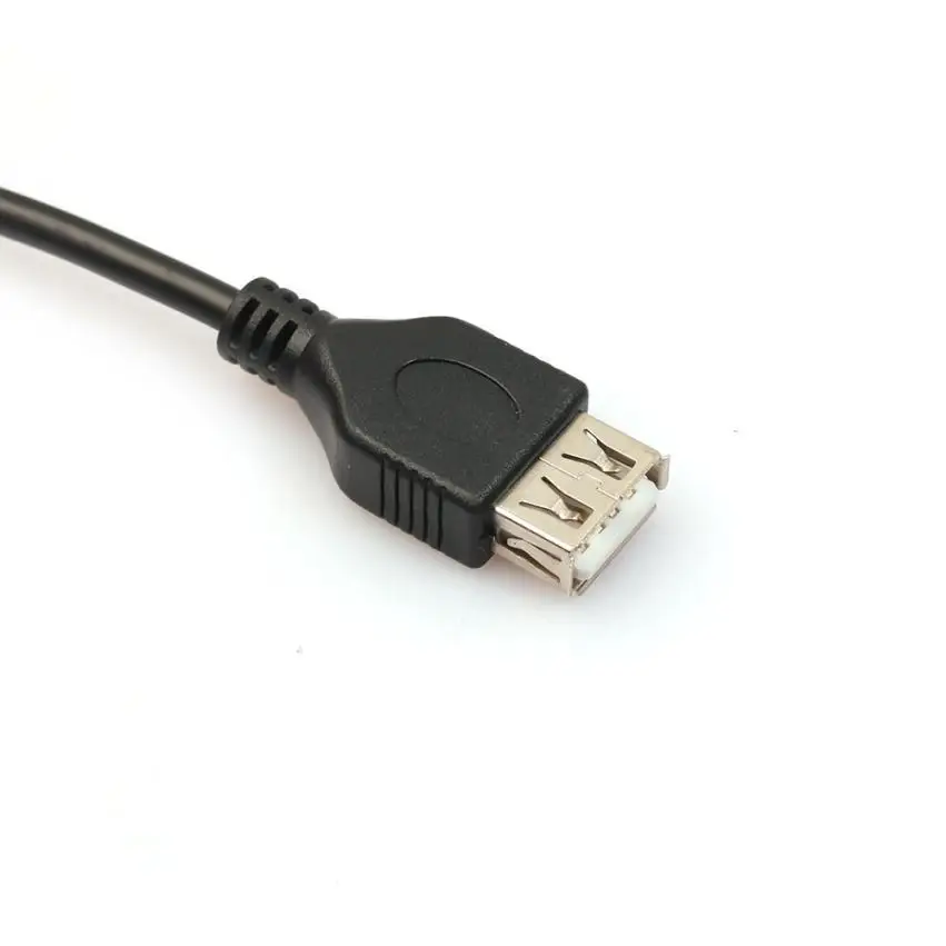 MOSUNX 1 шт. 2ft/60 см черный USB Мужчин Женский Расширение Extender данных M/F адаптер кабель