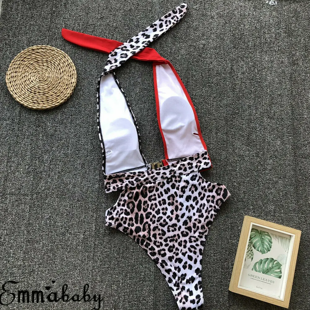 Слитный купальник Hirigin в стиле пэчворк новинка 2019 пикантный с глубоким V образным