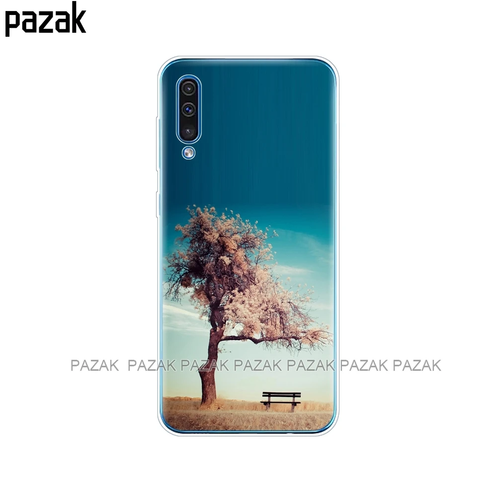 61595 Силиконовый чехол для samsung Galaxy A50, мягкая прозрачная задняя крышка для телефона, для samsung A50, A505, A505F, SM-A505F чехол, 6,4, чехол, бампер - Цвет: 61595