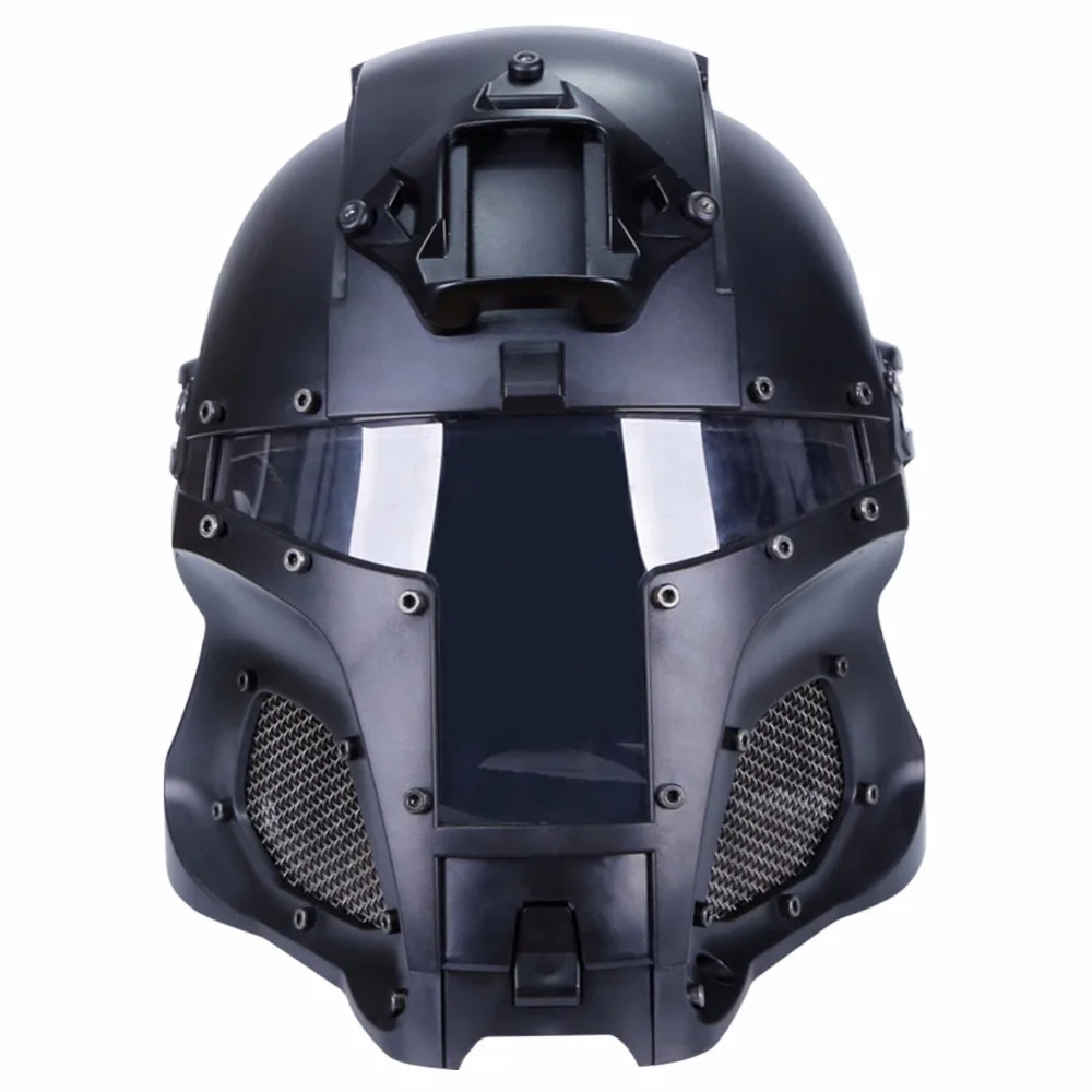 black Wosport airsoftsport Тактический шлем военные пулезащитные шлемы Спортивные армейские Combat Airsoft Пейнтбол Охотничьи мужские универсальные черные - Цвет: black