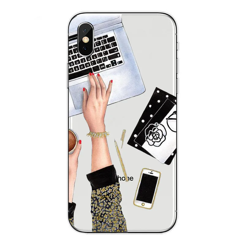 Для iPhone X 10 5,8, мягкий чехол из ТПУ с Эйфелевой текстурой для iPhone 6, 6 S, 7, 8 Plus, 5S, SE, 7, 8, Париж, Vogue, Роскошный прозрачный силиконовый чехол для телефона - Цвет: TPU