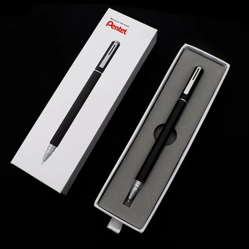 Pentel гелевая ручка BLN665D быстросохнущая металлическая ручка для деловых подписей офисная низкогравитационная Подарочная коробка 0,5 мм