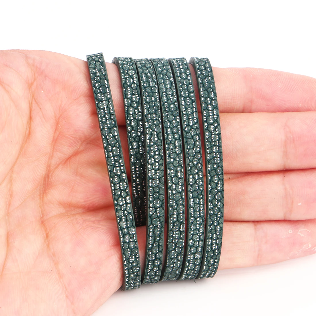 XCHARMS 5 мм/плоский кожаный шнур веревка/смешанные цвета 2/Запчасти для