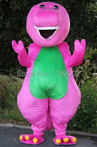 

NEW adult Professional Lovely pink dinosaur Mascot Costume Character Halloween Costumes Fancy Dress Suit Free Shipping