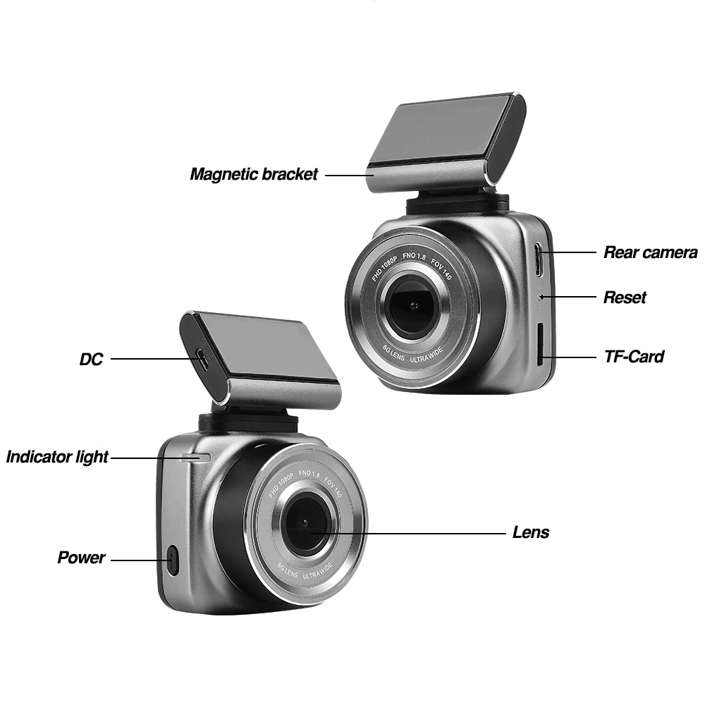 Мини Автомобильный видеорегистратор Камера Dashcam Full HD 1080P g сенсор ночное
