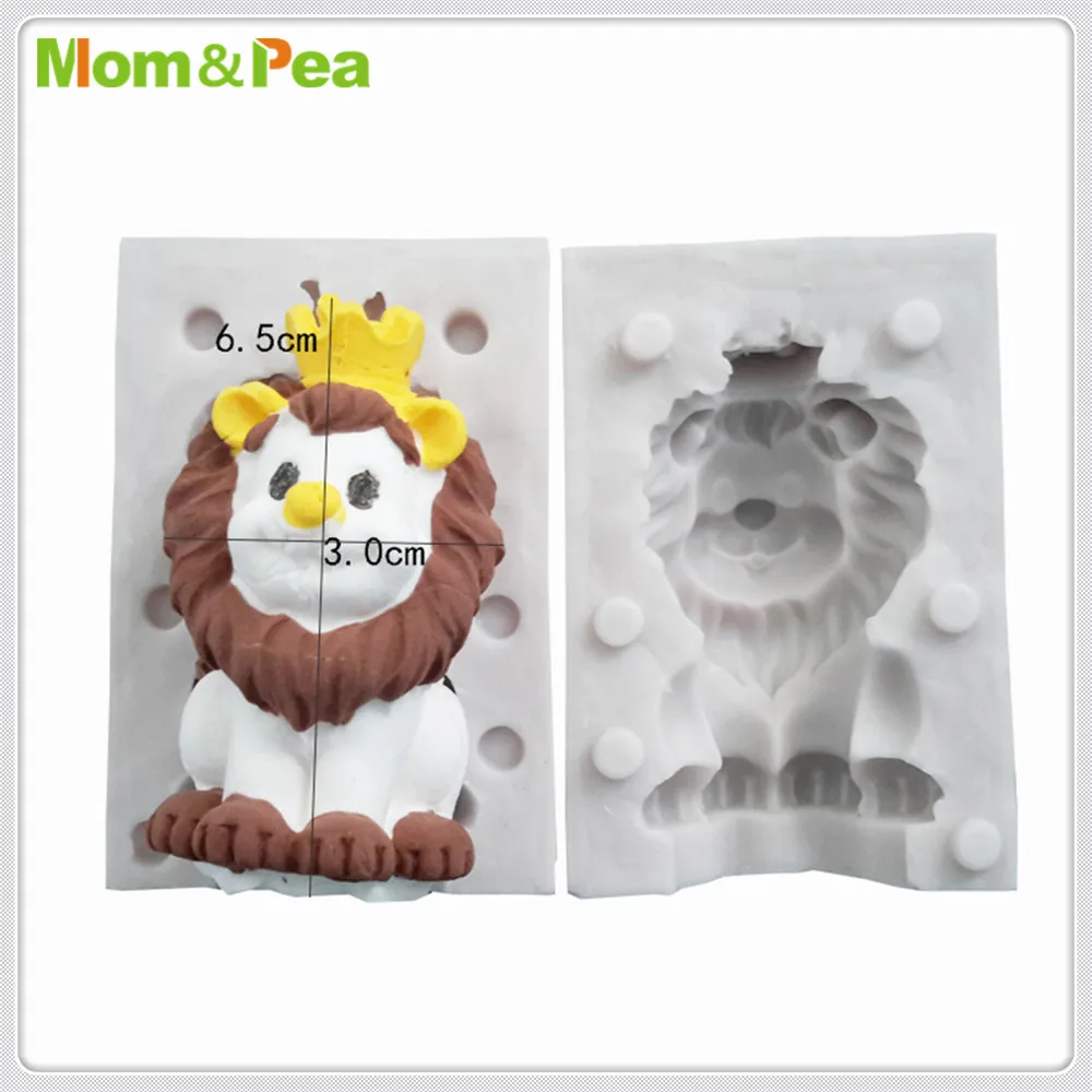 Mom&ampPea MPA1990 King Lion Silicone Mold Cake Decoration Fondant 3D Food Grade | Дом и сад