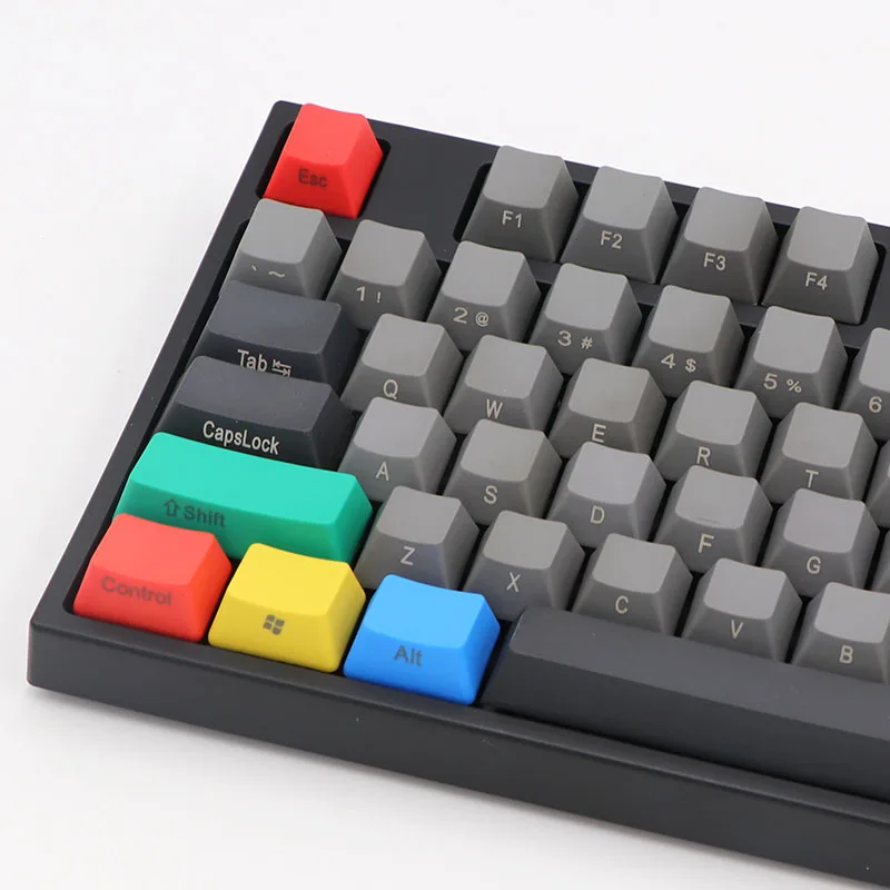 BGKP Dolch ODM толстые PBT брелки черный красный темно-серый микс 108Key 87Key 61Key для Cherry MX переключатели механической клавиатуры
