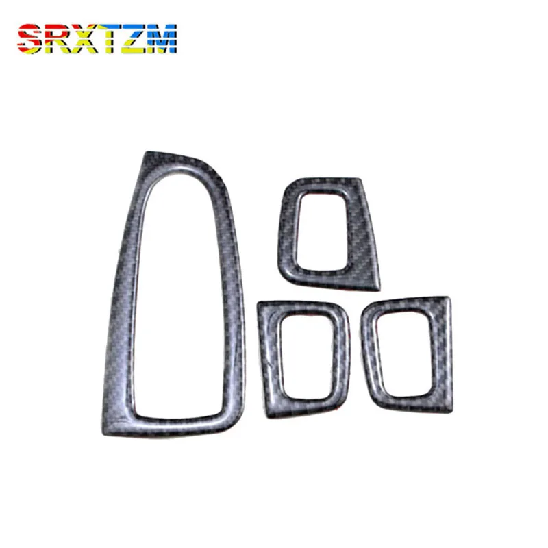 

SRXTZM Window Control Panel Glass Lift Switch Cover Protector Trim Interior Sticker Carbon Fiber For Benz C GLC C180 C200 C260